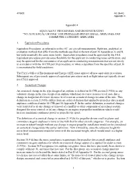 No Acoustical Change” for Propeller-Driven Small Airplanes and Commuter Category Airplanes