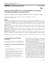 Procedural Recommendations for Lymphoscintigraphy in the Diagnosis of Peripheral Lymphedema: the Genoa Protocol