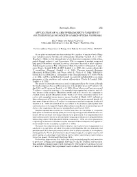 Scientific Notes 193 APPLICATION of ALARM PHEROMONE TO