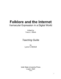 Folklore and Internet Teaching Guide
