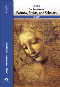 Patrons, Artists, and Scholars Reader Core Knowledge Language Arts® Knowledge Core
