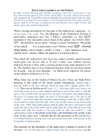 THE CURIOUS GIRDLE of the EPHOD Ex