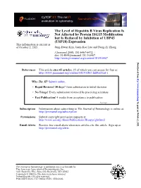 USP18) Expression This Information Is Current As of October 2, 2021