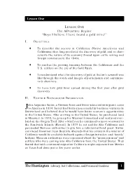 1 Lesson One I