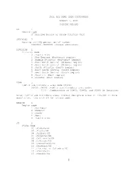 2011 ACS PUMS DATA DICTIONARY August 7, 2015 HOUSING RECORD