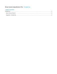 Blaine County Comprehensive Plan - Introduction