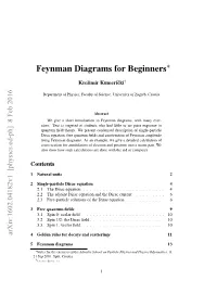 Feynman Diagrams for Beginners∗