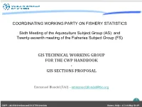 Gis Sections Proposal