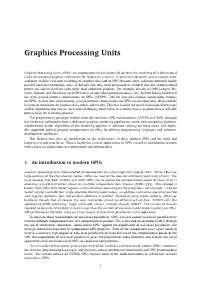 Graphics Processing Units