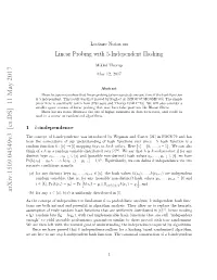 Linear Probing with 5-Independent Hashing