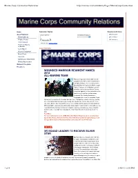 Marine Corps Connection Newsletter