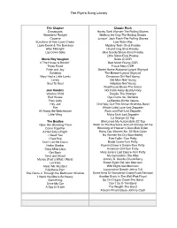 The Flyers Song Library