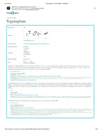 Tryptophan | C11H12N2O2 - Pubchem