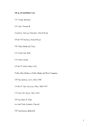 Vf & Cf Listing