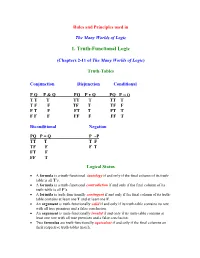 1. Truth-Functional Logic