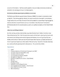 10 Outcome of the Election. Staff Also Made Updates to the Committee, the Details of Which Are Included in the Meeting Summary in the Board Packet