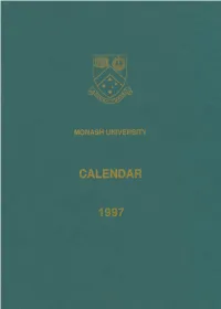 1997 Monash University Calendar Part 1