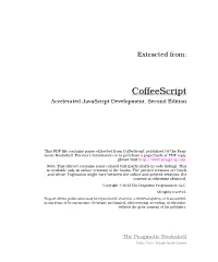 Coffeescript Accelerated Javascript Development, Second Edition