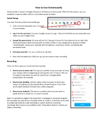How to Use Screencastify
