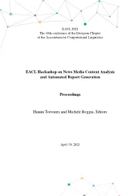 Proceedings of Hackashop 2021