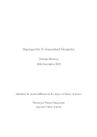 Supergravity & Generalised Geometry