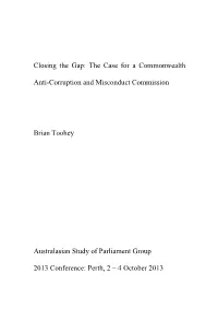 The Case for a Commonwealth Anti-Corruption And