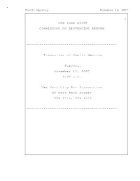 Transcript of Public Hearing