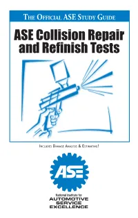 ASE Collision Repair and Refinish Tests