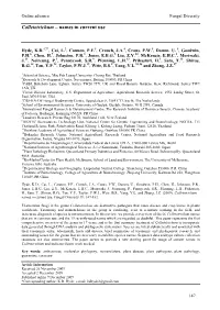 Colletotrichum – Names in Current Use