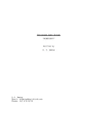 Entourage Spec Script "MONEYSHOT"