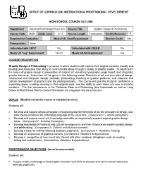 Office of Curriculum, Instruction & Professional Development High School Course Outline