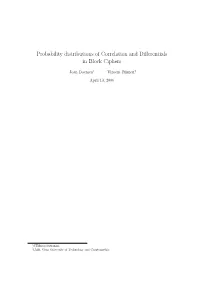 Probability Distributions of Correlation and Differentials in Block Ciphers