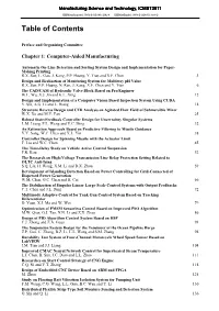 Table of Contents
