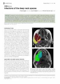 Infections of the Deep Neck Spaces