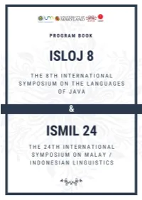 ISLOJ ISMIL Abstract Booklet