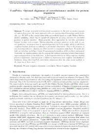 Optimal Alignment of Coevolutionary Models for Protein Sequences