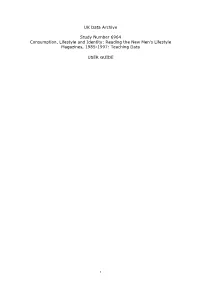 UK Data Archive Study Number 6964