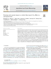 Warming Exerts Greater Impacts on Subsoil Than Topsoil CO2 Efflux in A