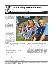 Determining Personal Colors Guide C-315 Revised by J