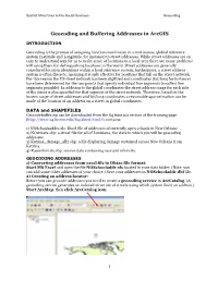Geocoding and Buffering Addresses in Arcgis