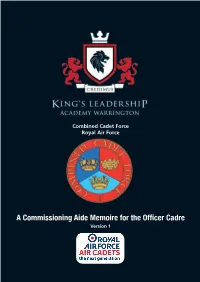 Kings RAF Booklet