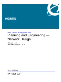 Network Design Release: 5.1 Document Revision: 02.01