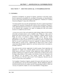 Engineering Consultant Guidelines for Highway and Bridge Projects