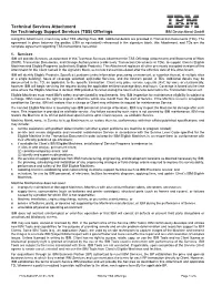 Technical Services Attachment for Technology Support Services (TSS)