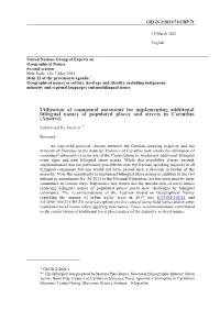Utilization of Communal Autonomy for Implementing Additional Bilingual Names of Populated Places and Streets in Carinthia (Austria)