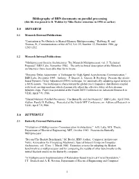 Bibliography of BBN Documents on Parallel Processing 1.0 MONARCH