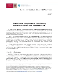 Download GHD-007 Botswana's Program for Preventing Mother-To