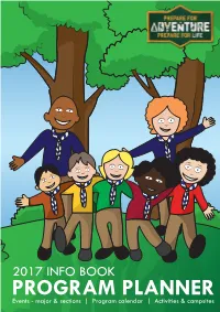 PROGRAM PLANNER Events - Major & Sections | Program Calendar | Activities & Campsites MAJOR EVENTS