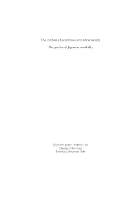 The Institute of Emptiness and Ephemerality the Poetics Of