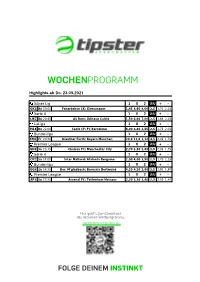 Wochenprogramm